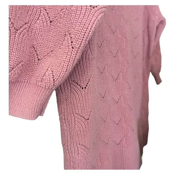 Reitmans Mauve Pink V-Neck Knit Sweater - Picture 10 of 10